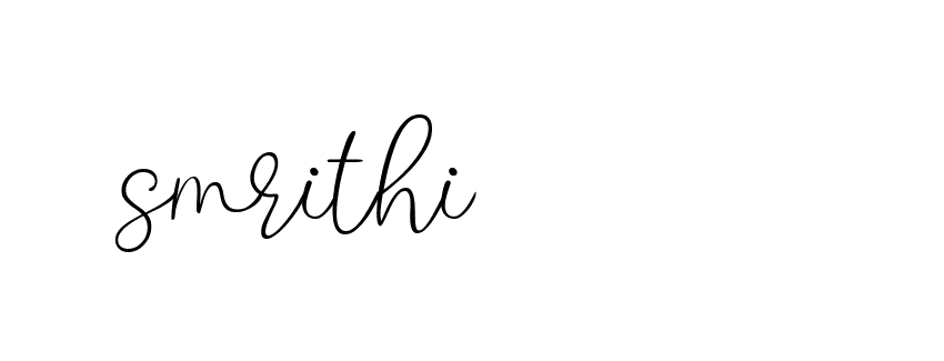 Signature of smrithi-