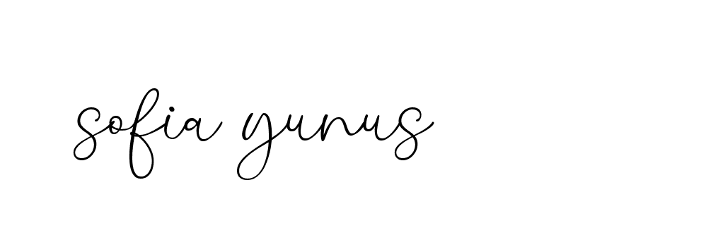 Signature of sofia-yunus