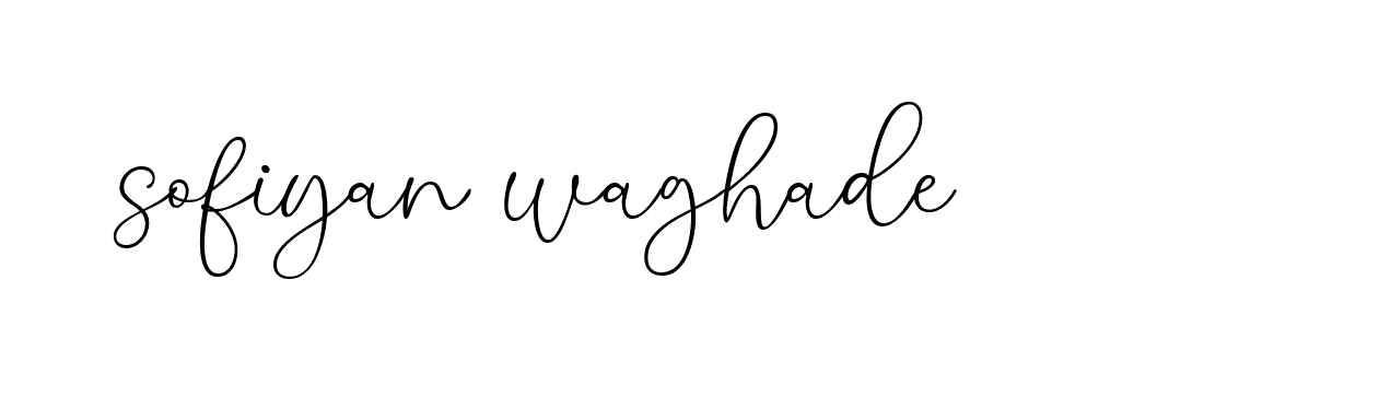 Signature of sofiyan-waghade