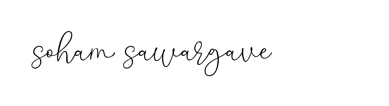 Signature of soham-sawargave