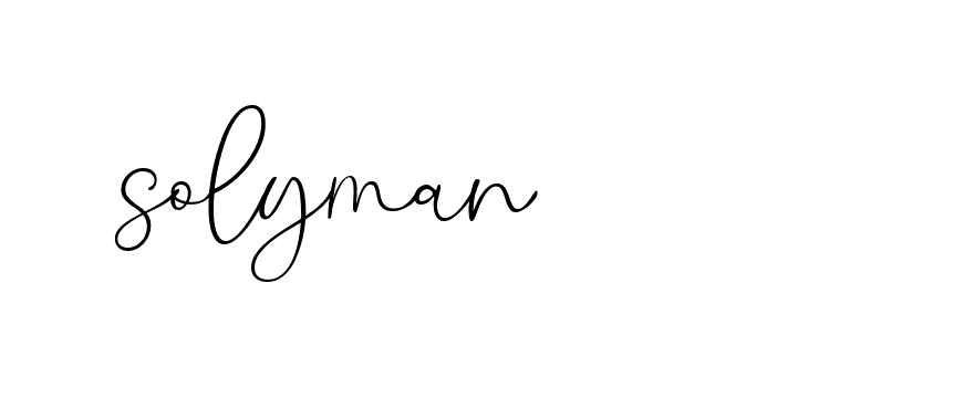 Signature of solyman