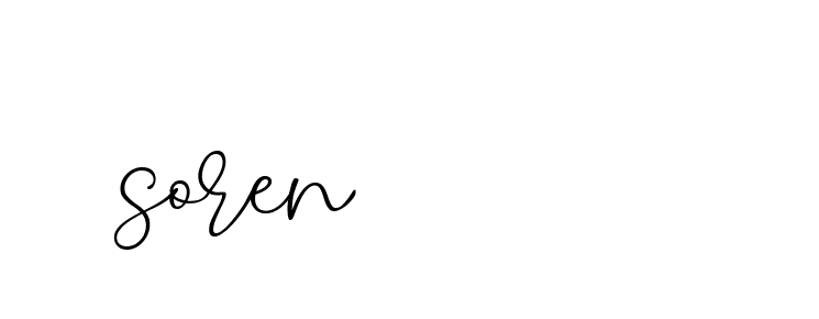 Signature of soren-