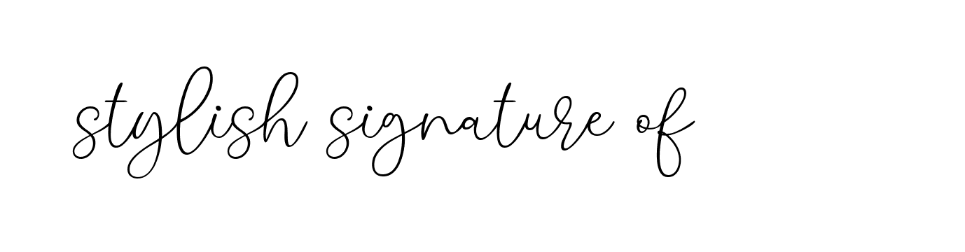 Signature of stylish-signature-of