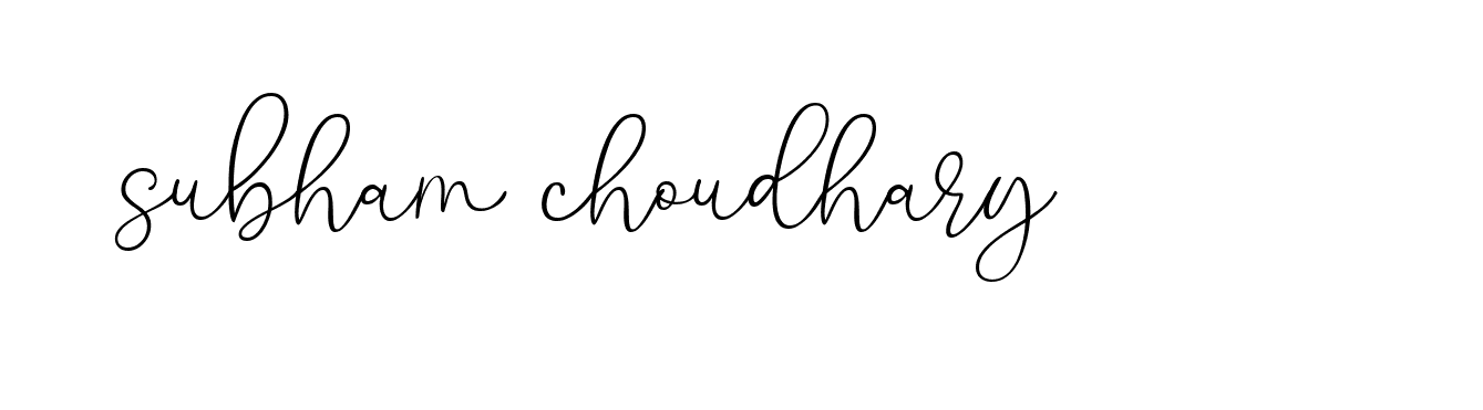 Signature of subham-choudhary