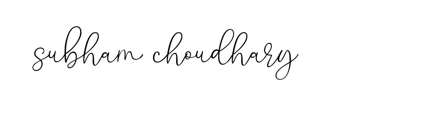 Signature of subham-choudhary-