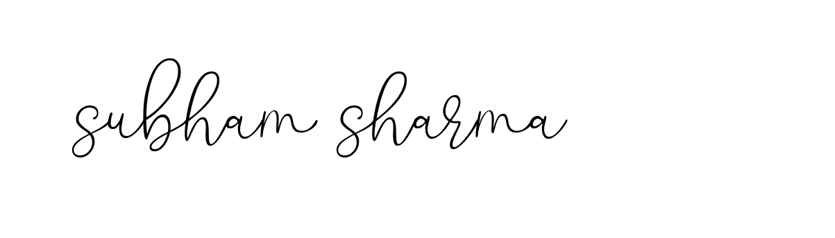 Signature of subham-sharma