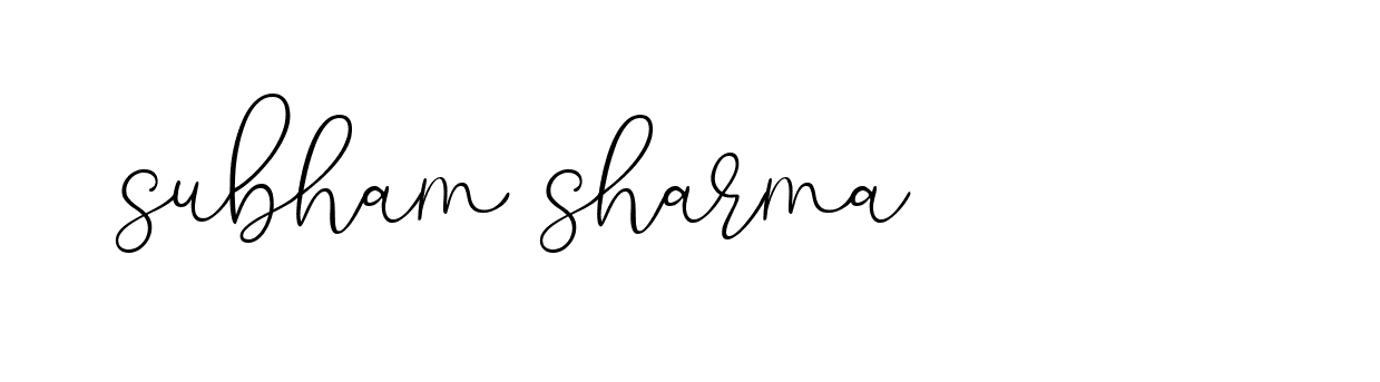 Signature of subham-sharma-