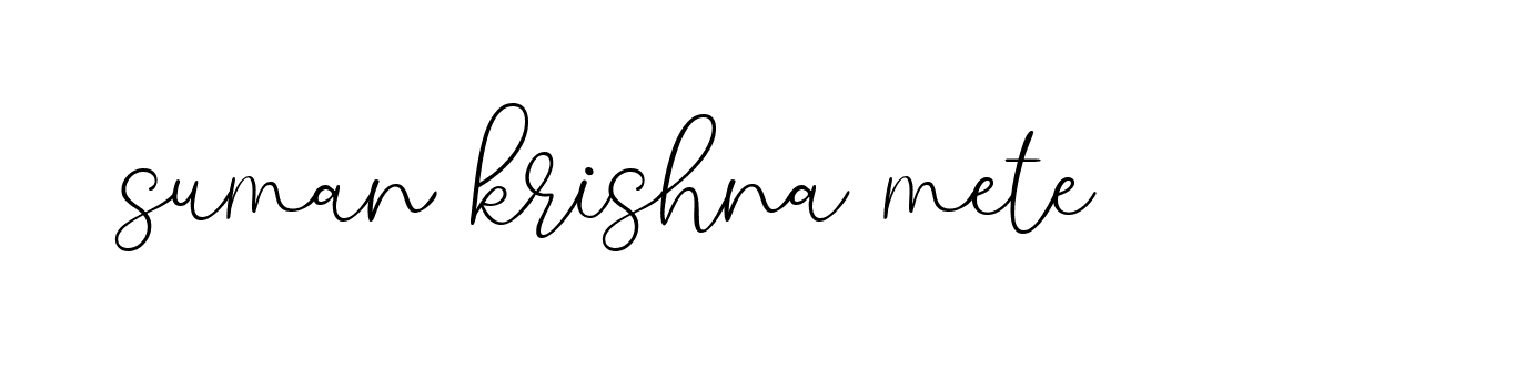 Signature of suman-krishna-mete