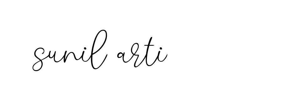 Signature of sunil-arti