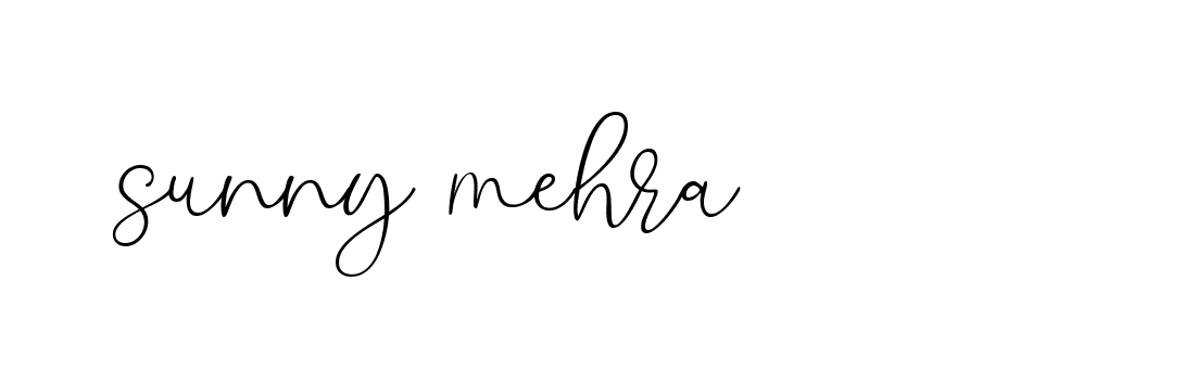 Signature of sunny-mehra-