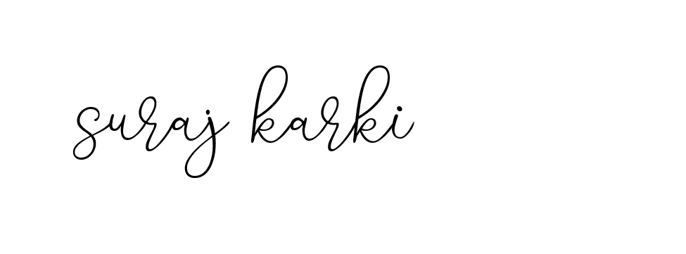 Signature of suraj-karki