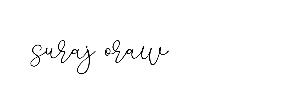 Signature of suraj-oraw