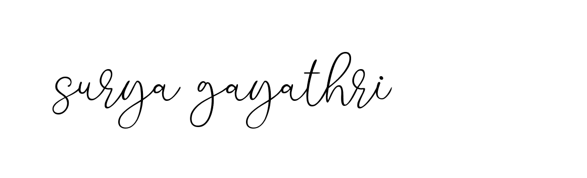 Signature of surya-gayathri