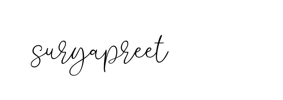 Signature of suryapreet