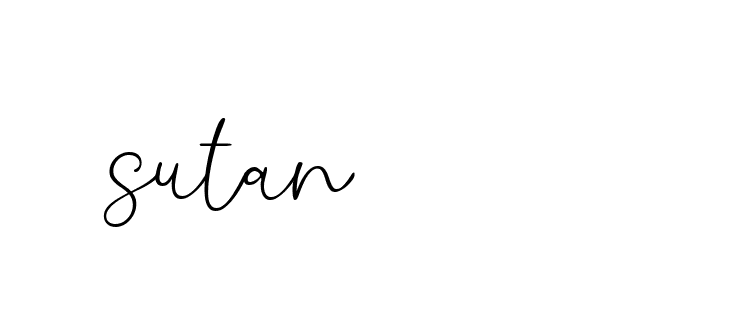 Signature of sutan