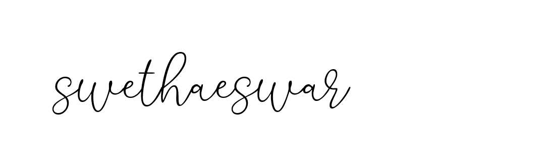 Signature of swethaeswar