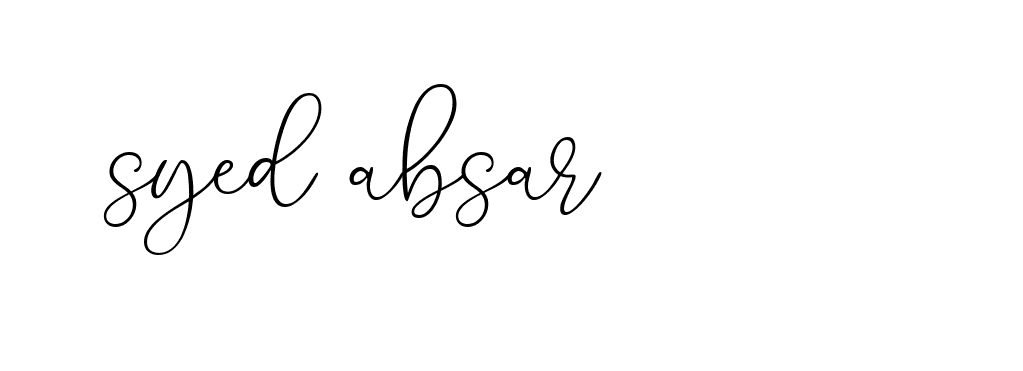 Signature of syed-absar-