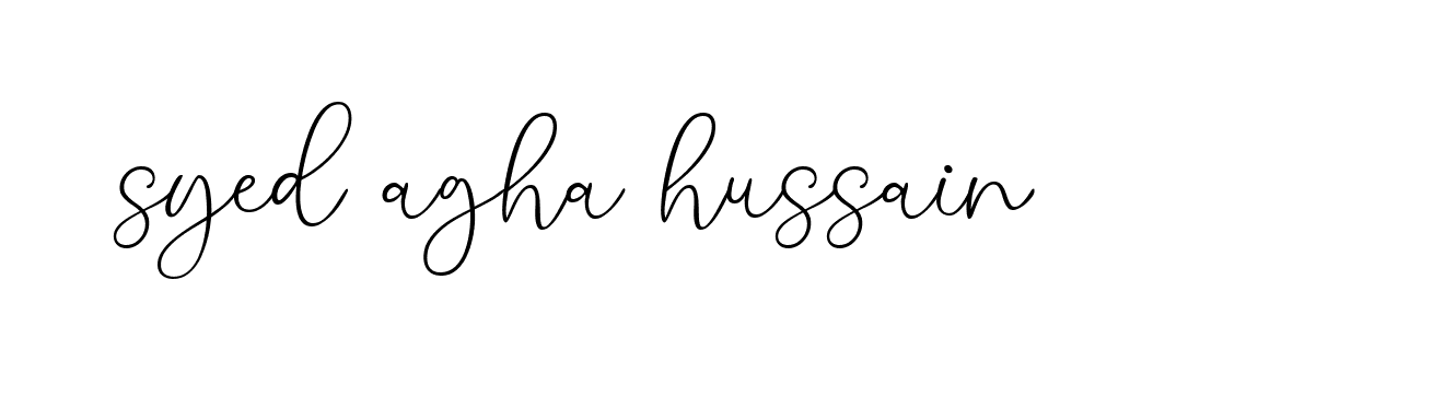 Signature of syed-agha-hussain