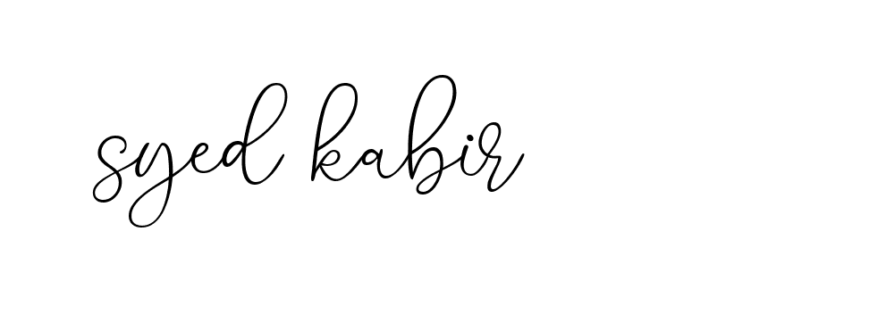 Signature of syed-kabir