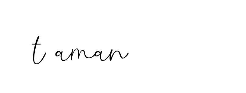 Signature of t-aman