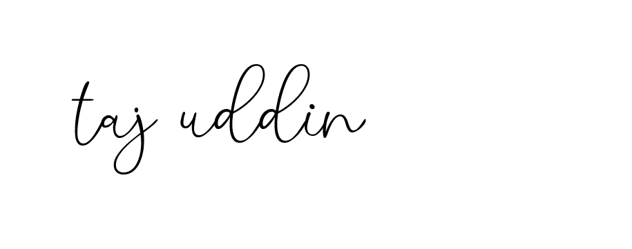 Signature of taj-uddin