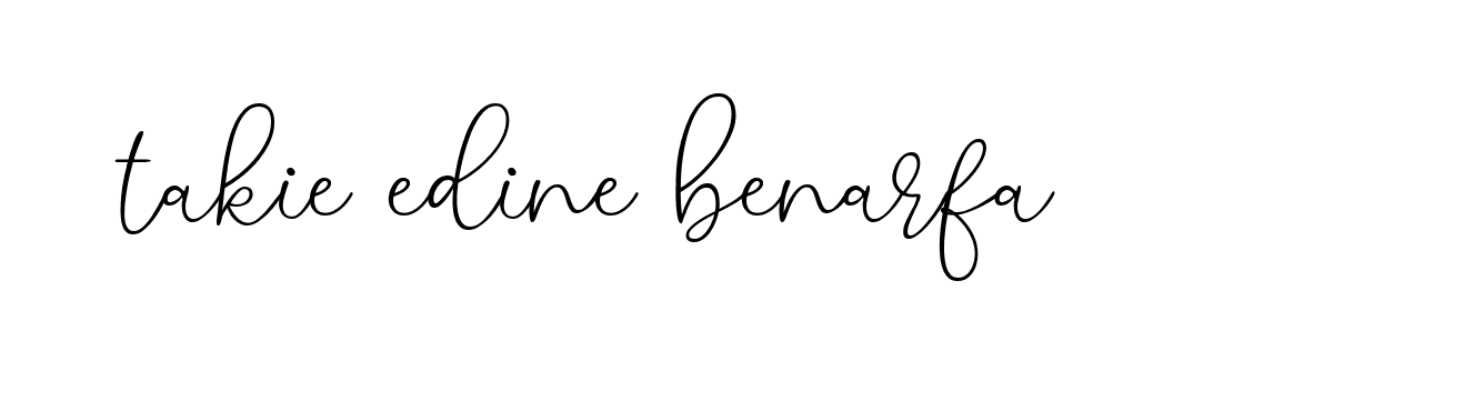 Signature of takie-edine-benarfa