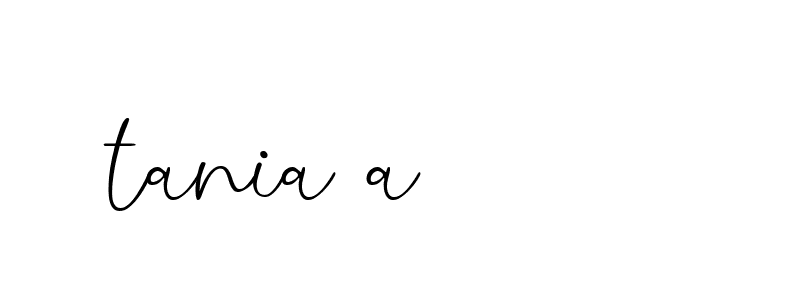 Signature of tania-a