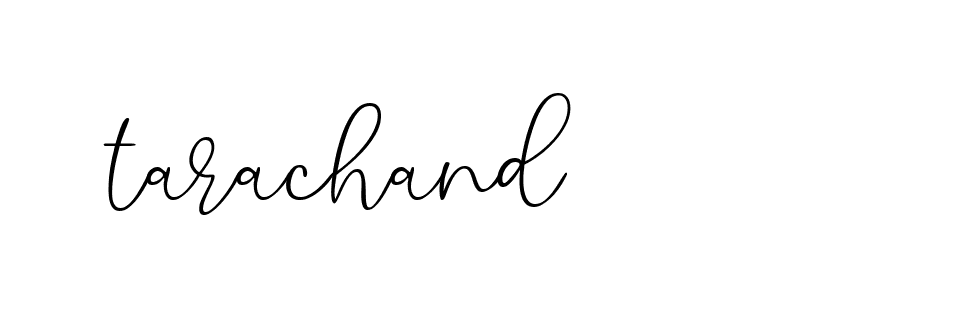 Signature of tarachand