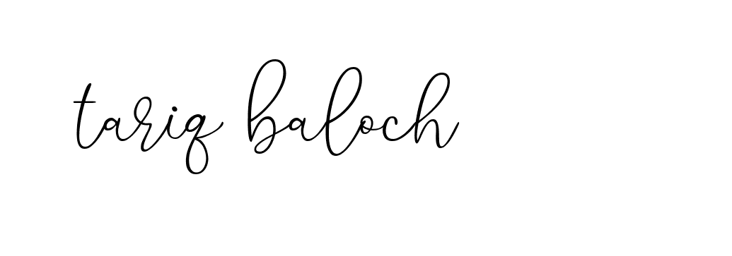 Signature of tariq-baloch