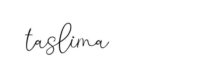 Signature of taslima