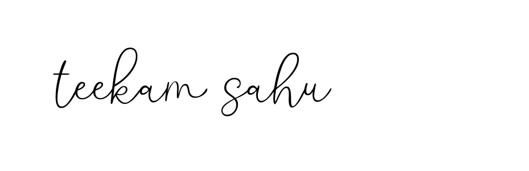 Signature of teekam-sahu