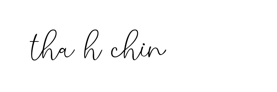 Signature of tha-h-chin