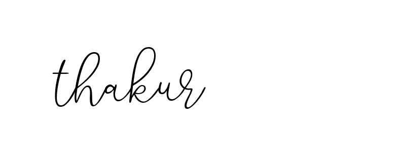 Signature of thakur