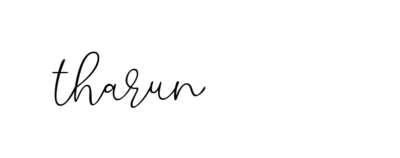 Signature of tharun