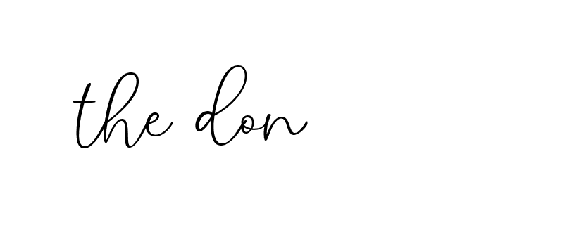 Signature of the-don