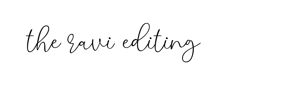 Signature of the-ravi-editing