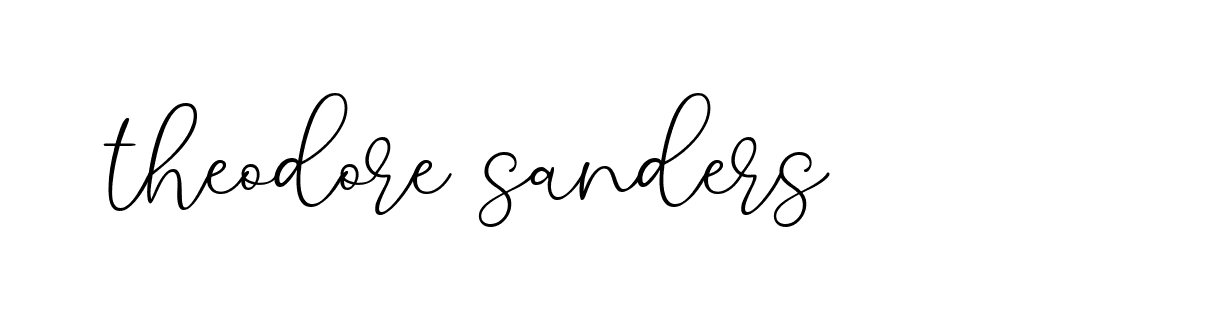 Signature of theodore-sanders