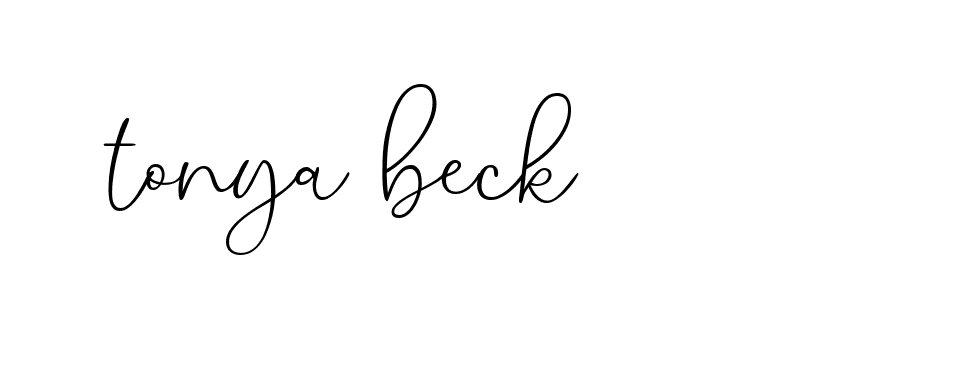 Signature of tonya-beck