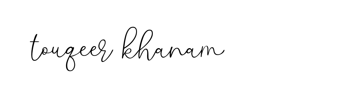 Signature of touqeer-khanam-