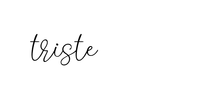 Signature of triste