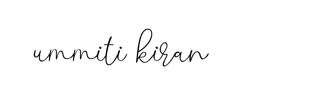 Signature of ummiti-kiran