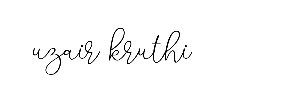 Signature of uzair-kruthi