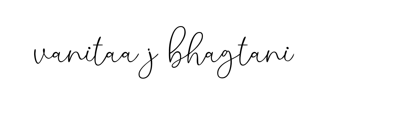 Signature of vanitaa-j-bhagtani