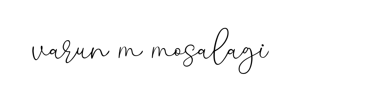 Signature of varun-m-mosalagi-