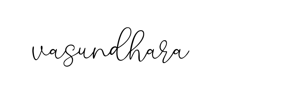 Signature of vasundhara