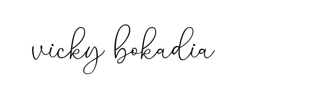 Signature of vicky-bokadia