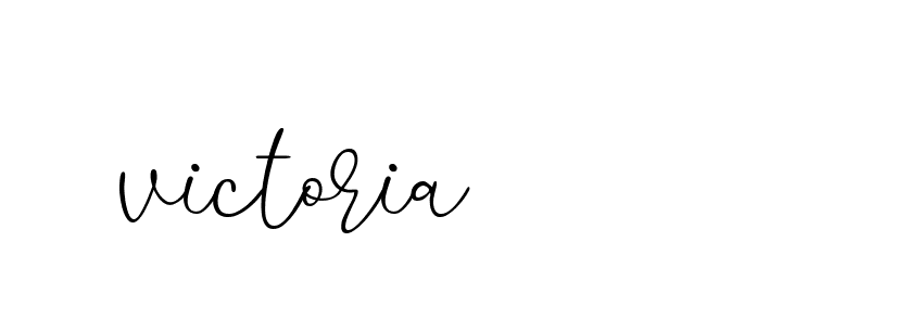 Signature of victoria-