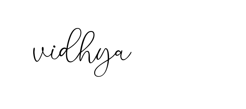 Signature of vidhya