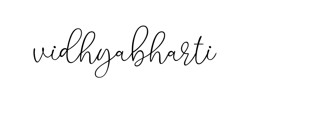 Signature of vidhyabharti