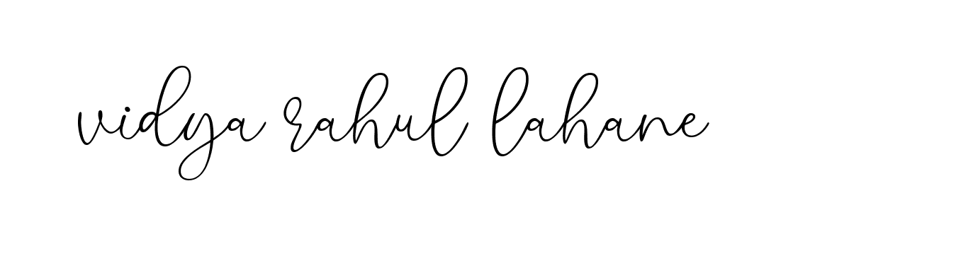 Signature of vidya-rahul-lahane